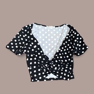 Polka Dot Crop Top